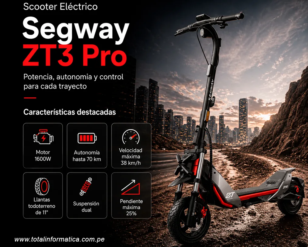 Scooter Eléctrico Segway ZT3 PRO - imagen 1