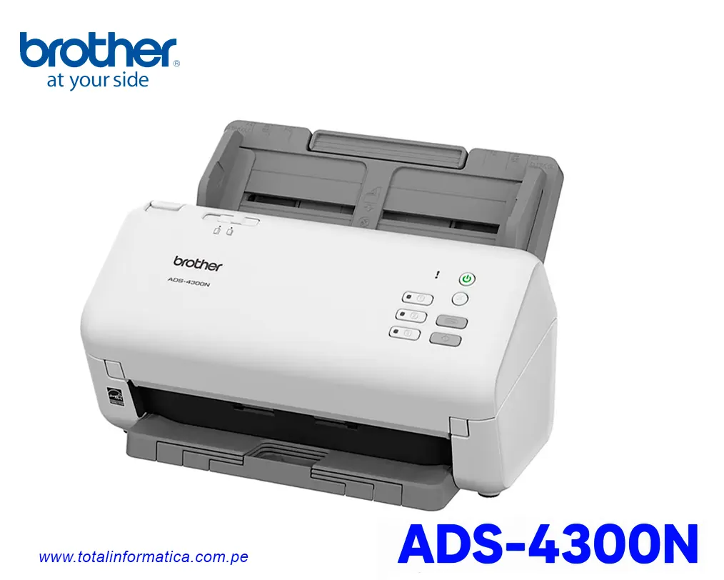 BROTHER ESCÁNER DE SUPERFICIE PLANA ADS-4300N - INALÁMBRICO - 600 X 600 PPP ÓPTICO - ESCANEO DÚPLEX - USB - imagen 3