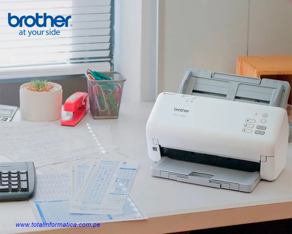 BROTHER ESCÁNER DE SUPERFICIE PLANA ADS-4300N - INALÁMBRICO - 600 X 600 PPP ÓPTICO - ESCANEO DÚPLEX - USB - imagen 4