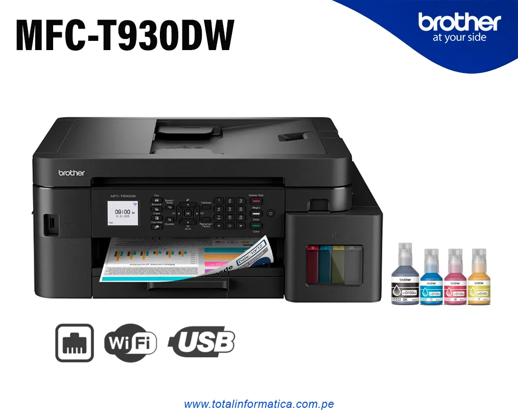 Brother MFC-T930DW Multifuncional WiFi Tanque de Tinta Color - imagen 2