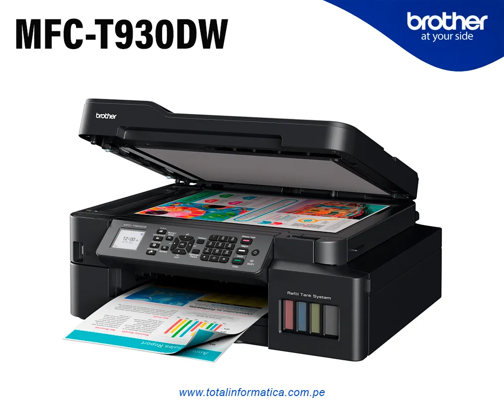 Brother MFC-T930DW Multifuncional WiFi Tanque de Tinta Color - imagen 3