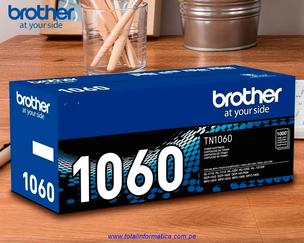 Toner Brother TN1060 Negro Original para HL-1202 HL-1212W DCP-1602 DCP-1617NW 1,000 Páginas - imagen 3