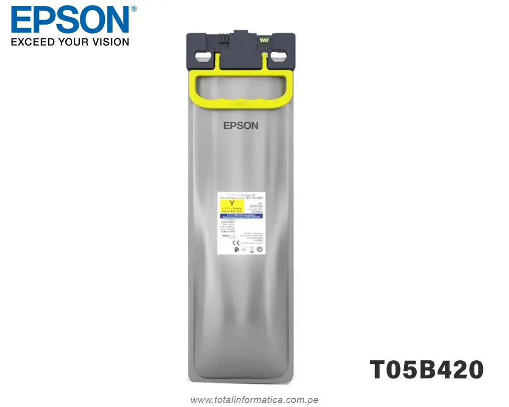 Tinta Epson T05B T05B420 Yellow Alta Capacidad para WorkForce Pro WF-C878R - imagen 2