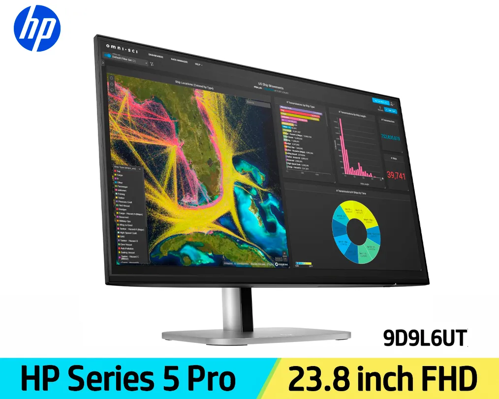 Monitor HP Series 5 Pro 524pf 23.8” FHD IPS 100Hz | 9D9L6UT - imagen 3