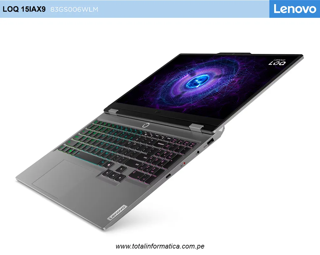 Laptop Lenovo LOQ 15IAX9 15.6" FHD 144Hz Core i5 RTX 3050 16GB 512GB - imagen 4