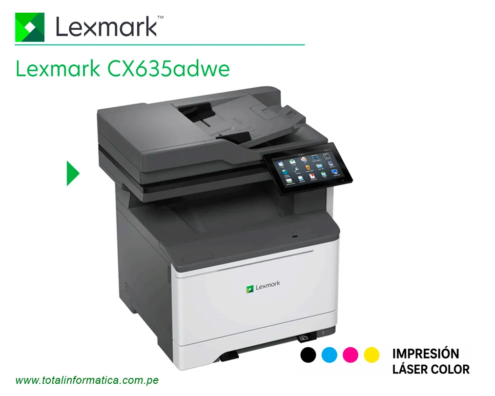 Lexmark CX635adwe Multifuncional Láser Color WiFi Dúplex - imagen 2