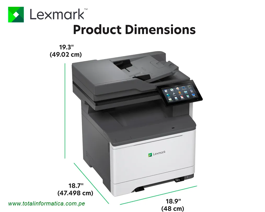 Lexmark CX635adwe Multifuncional Láser Color WiFi Dúplex - imagen 3