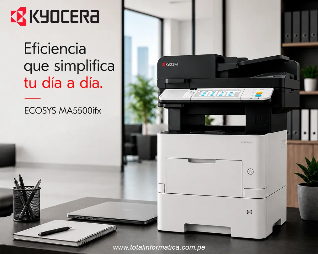 IMPRESORA KYOCERA MA5500IFX ECOSYS LÁSER MONOCROMATICA A4 57PPM - imagen 4