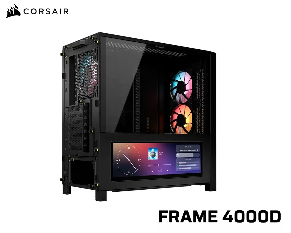 Gabinete Gamer Corsair FRAME 4000D LCD RS ARGB Negro ATX/EATX - imagen 2