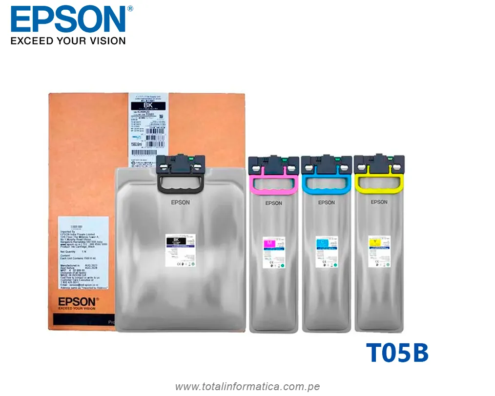 Tinta Epson T05B T05B220 Cyan Alta Capacidad para WorkForce Pro WF-C878R - imagen 3