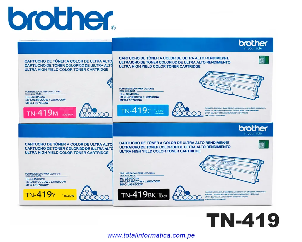 BROTHER TN419BK Black Tóner Original Para HL-LC8900CDW 9000 pag. - imagen 3