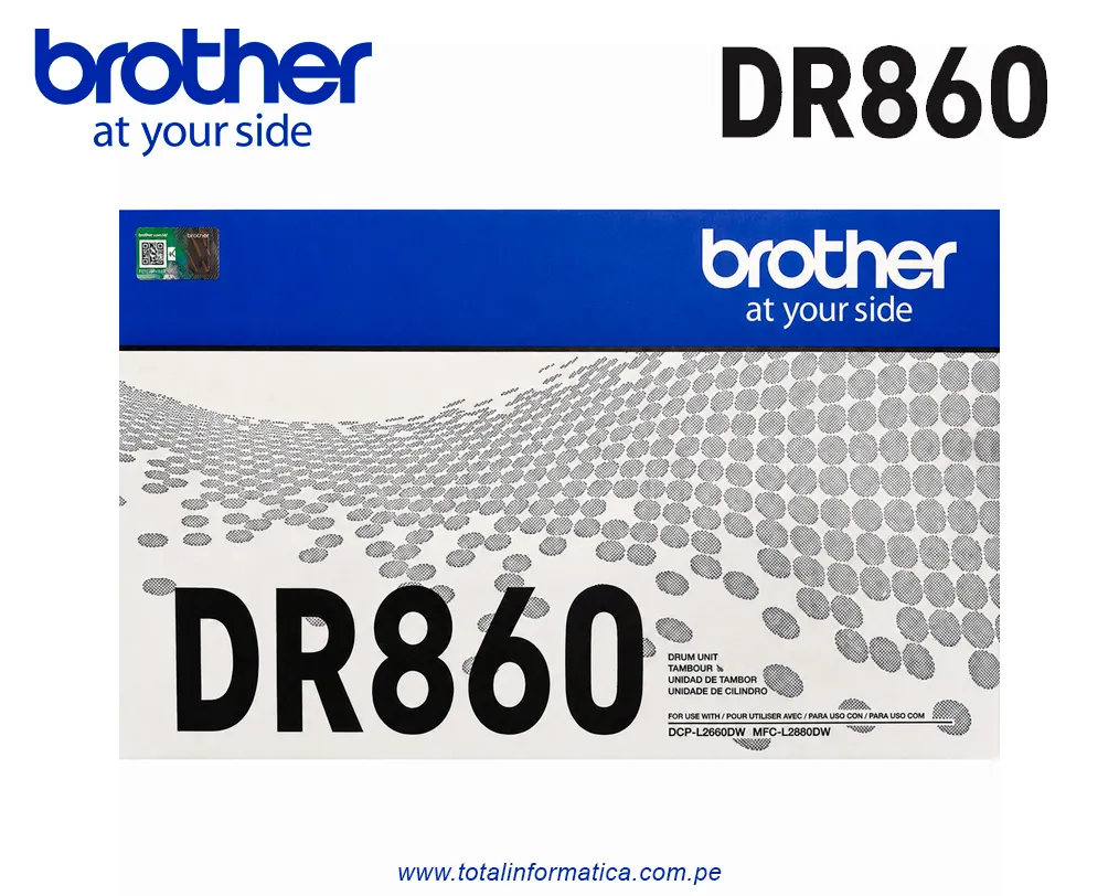 Unidad de Imagen Brother DR860 Original para MFC-L2880DW | 15,000 Páginas - imagen 1
