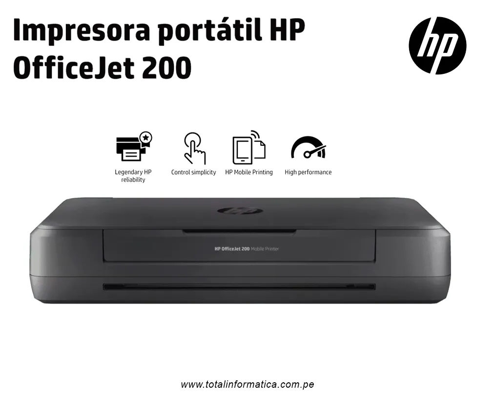 Impresora móvil HP OFFICEJET 200 CZ993A WiFi USB Color 10PPM - imagen 3