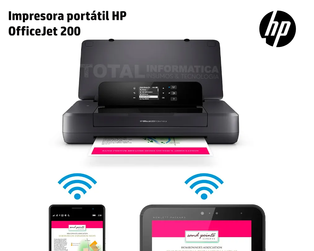 Impresora móvil HP OFFICEJET 200 CZ993A WiFi USB Color 10PPM - imagen 4