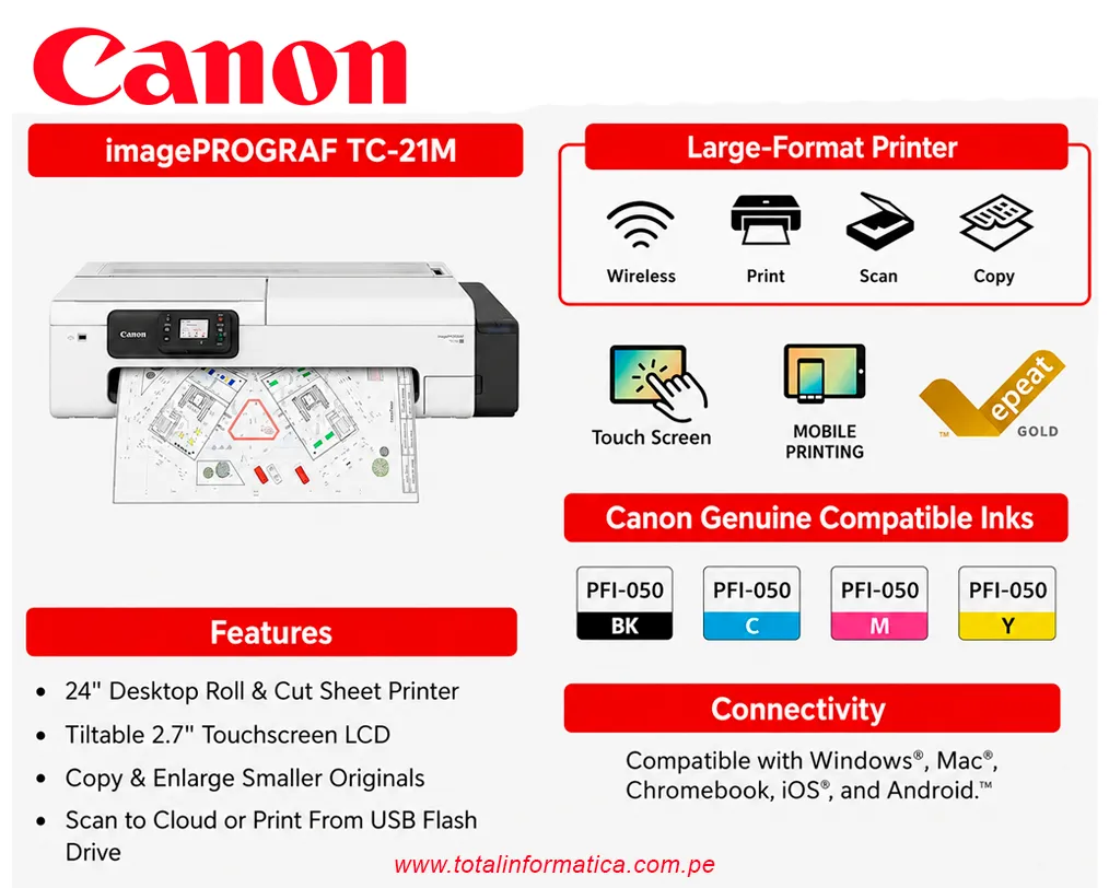 Canon ImagePROGRAF TC-21 PLOTTER Formato A1 (24") - imagen 4