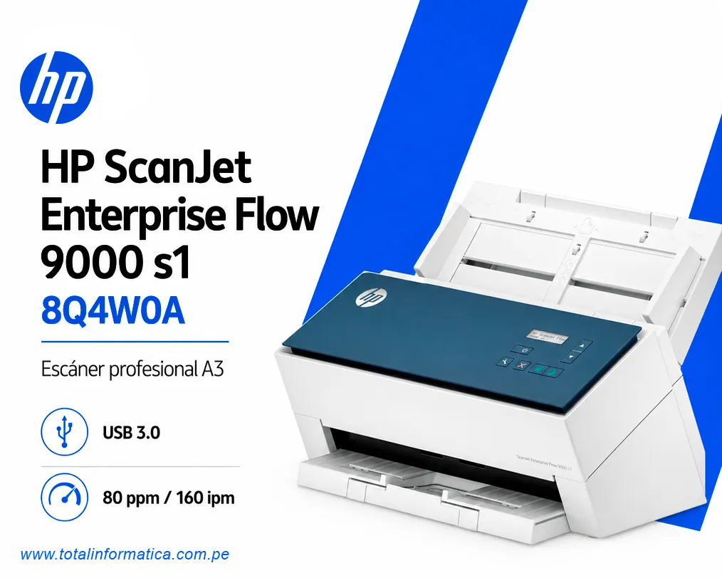 Escáner HP ScanJet Enterprise Flow 9000 s1 A3 80ppm/160ipm - imagen 1