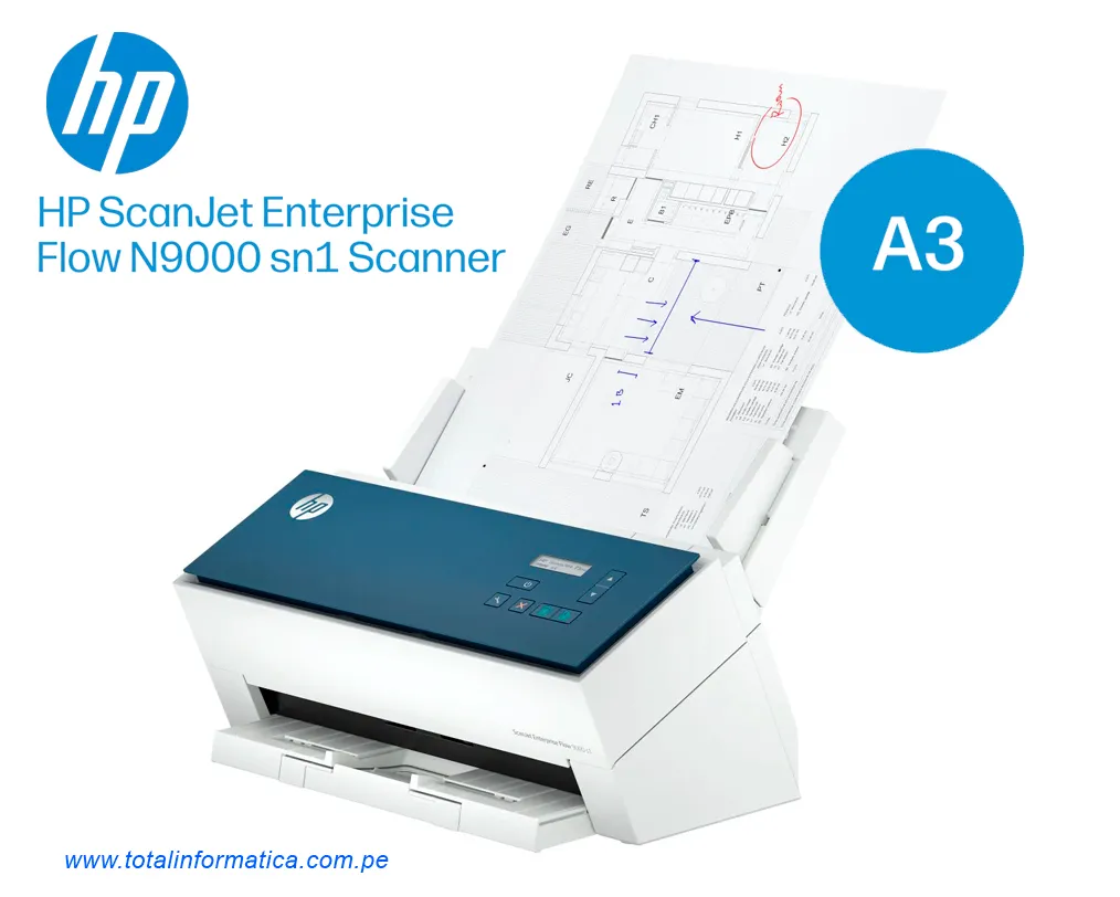 Escáner HP ScanJet Enterprise Flow 9000 s1 A3 80ppm/160ipm - imagen 2
