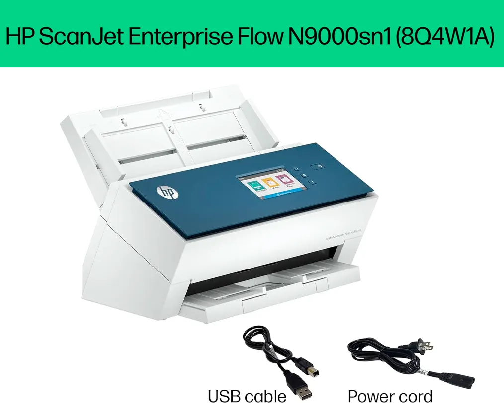 Escáner HP ScanJet Enterprise Flow N9000 sn1 8Q4W1A A3 USB 3.0 Red Gigabit - imagen 3