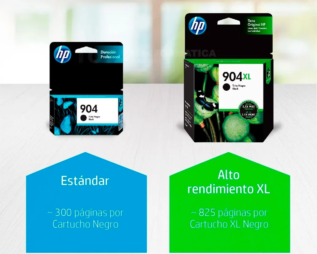 TINTA HP 904XL BLACK ( T6M16AL ) OFFICEJET PRO 6961, 825 PGS - imagen 3