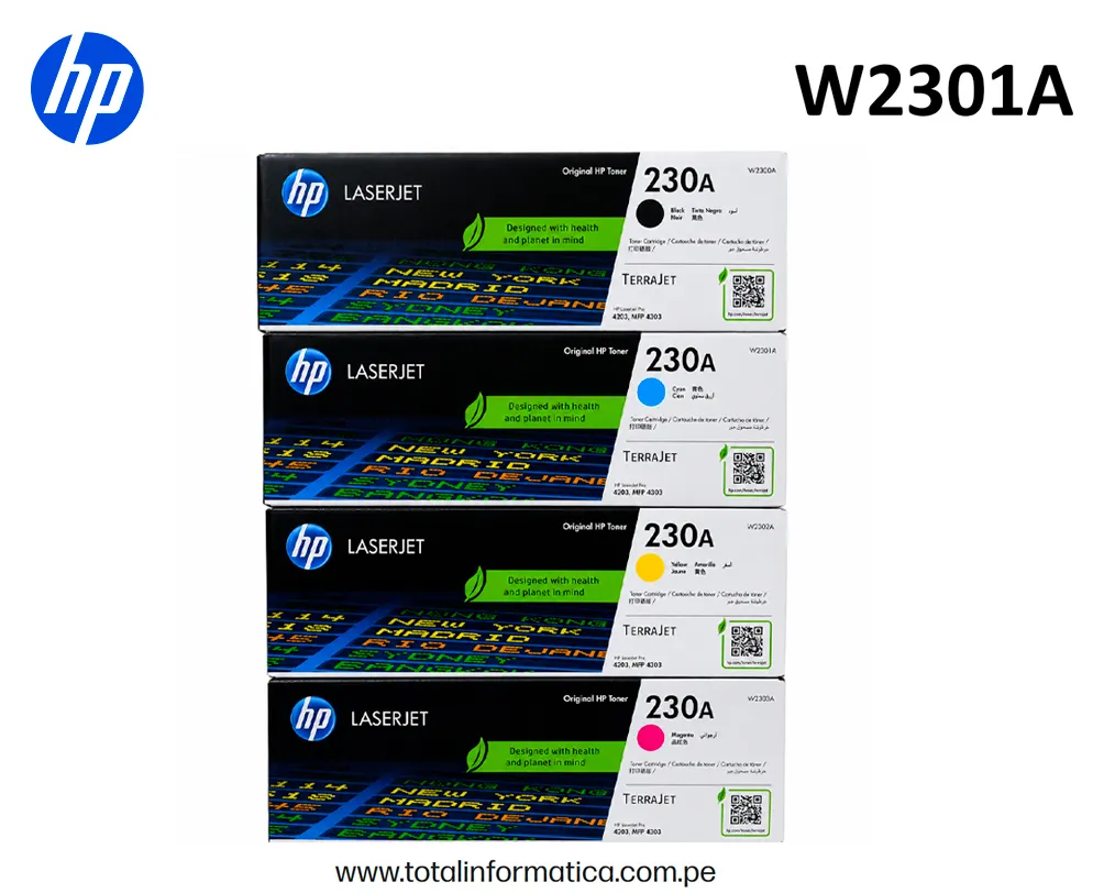 HP 230A W2301A Cyan Toner Original 1,800 Pág. - imagen 3