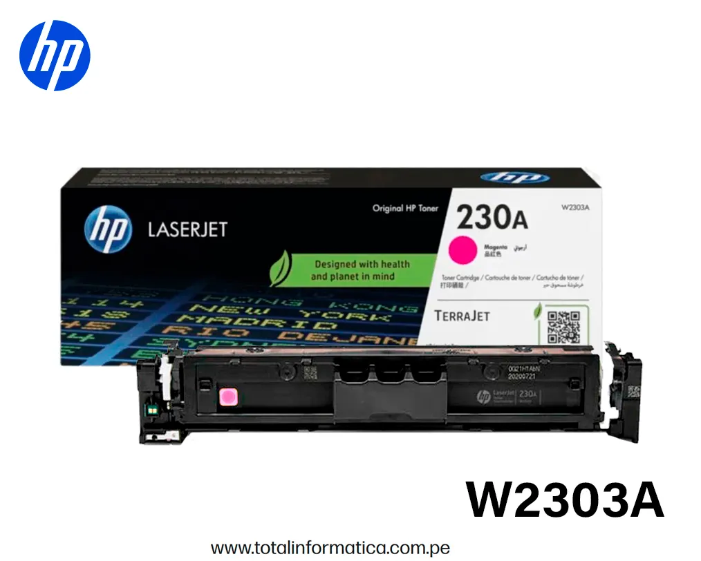 HP 230A W2303A Magenta Toner Original 1,800 Pág. - imagen 2