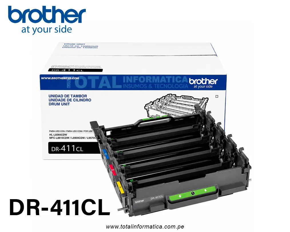Brother DR-411CL Unidad de tambor Original - imagen 2
