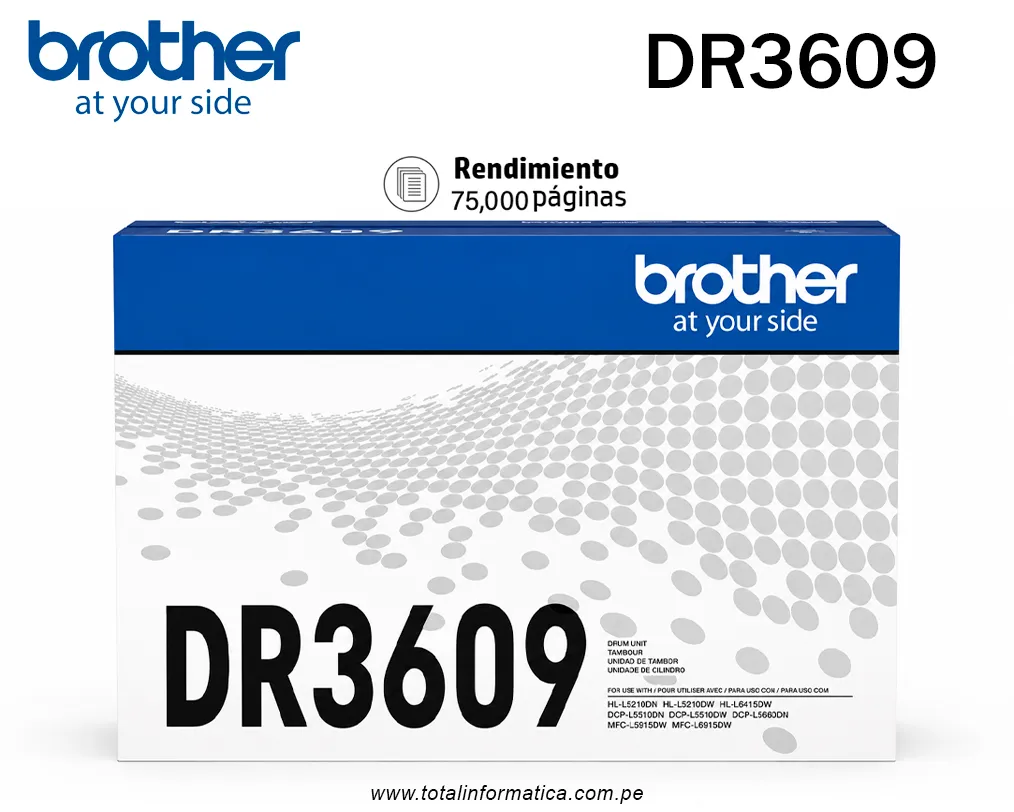 BROTHER DR3609 Drum Tambor Original 75K Pag. - imagen 1