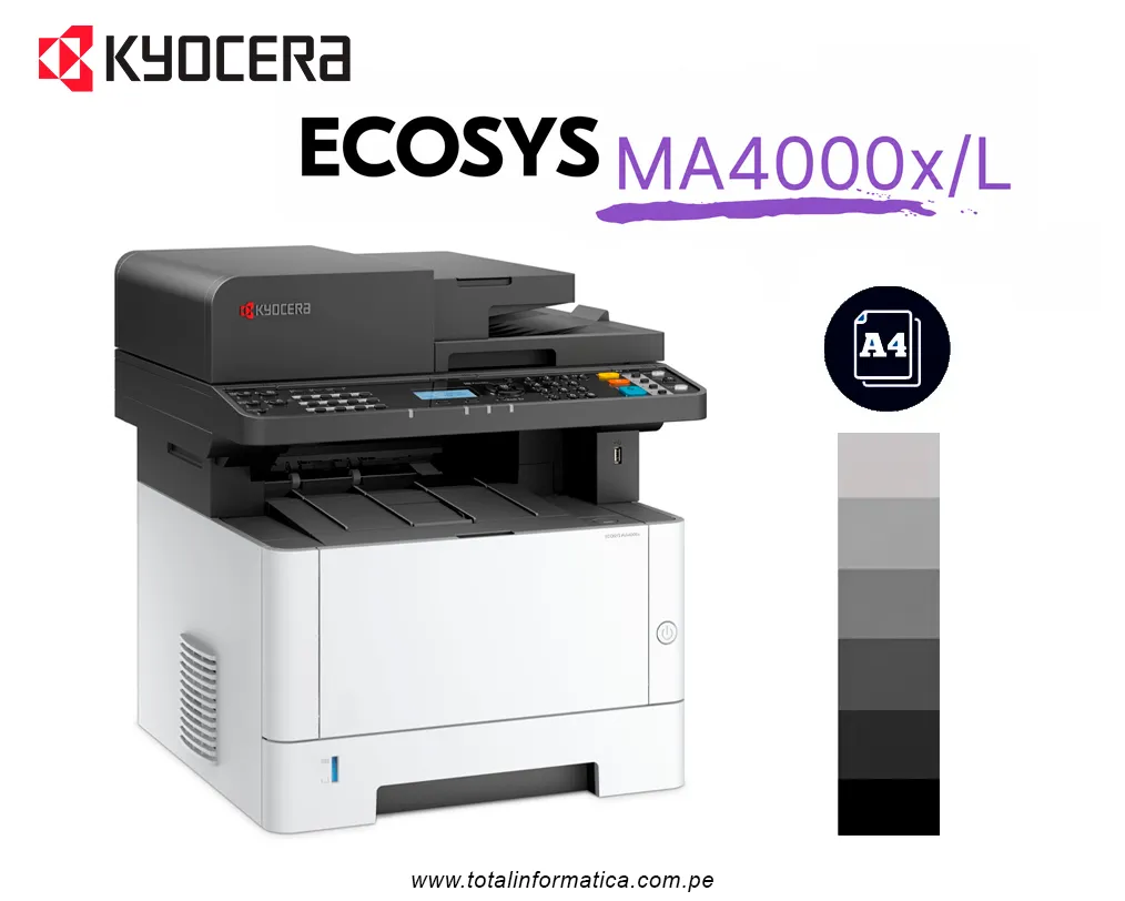 Impresora Laser KYOCERA ECOSYS MA4000x/L Monocromatico 42ppm - imagen 1