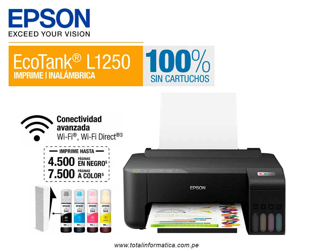 EPSON L1250 Impresora Inalámbrica EcoTank con Wifi - imagen 1