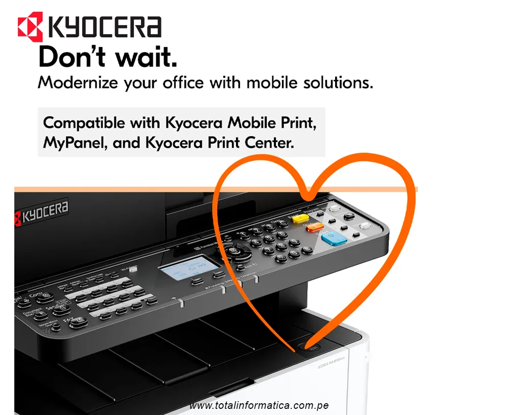 Impresora Laser KYOCERA ECOSYS MA4000x/L Monocromatico 42ppm - imagen 2