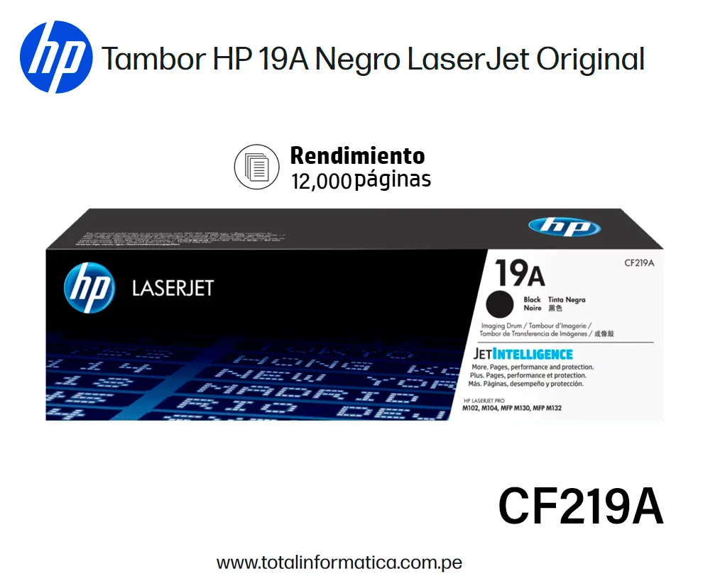 HP 19A CF219A Unidad de Imagen Original 12k pág. - imagen 1