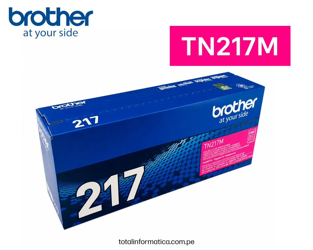 BROTHER TN217M Magenta Toner Original 2300 Pag. - imagen 2