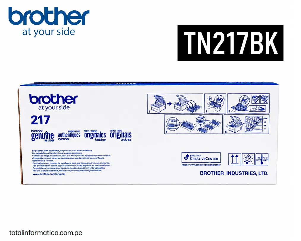 BROTHER TN217BK Black Toner Original 3000 Pag. - imagen 3