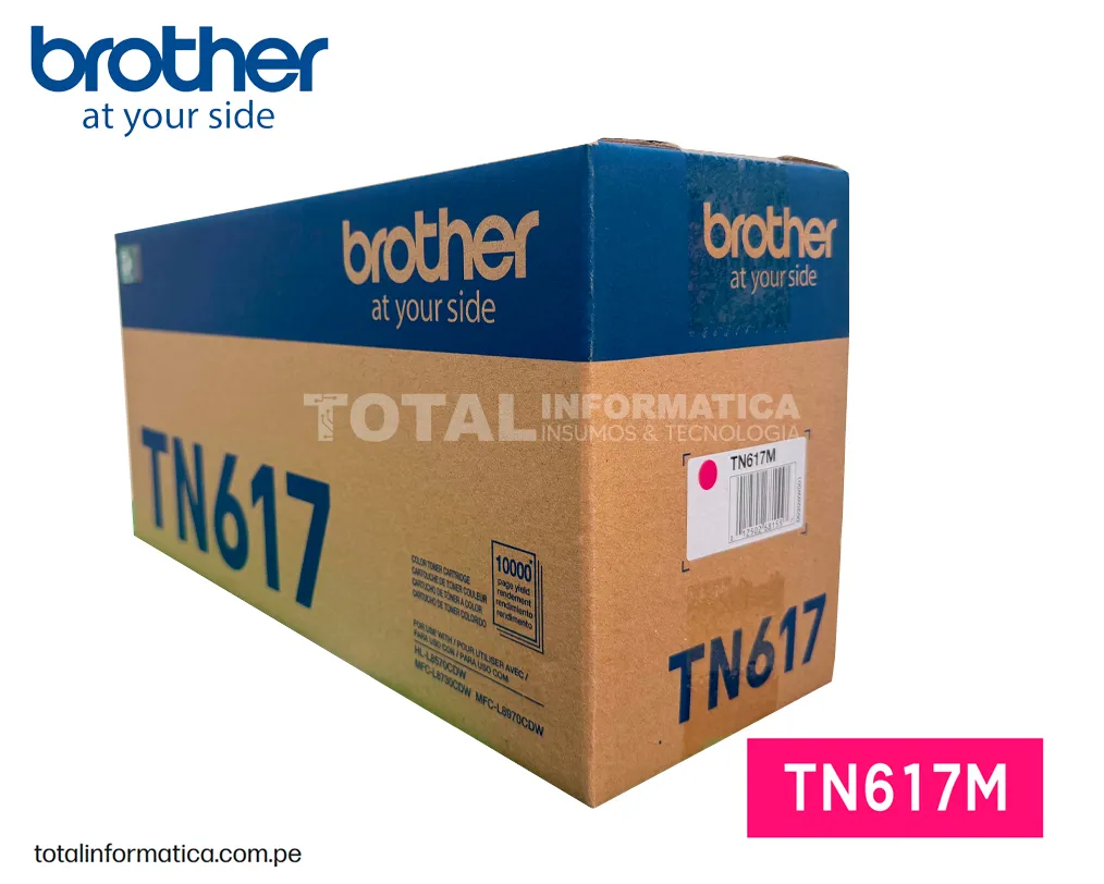 BROTHER TN617M Toner Magenta Original 10,000 Pág - imagen 2
