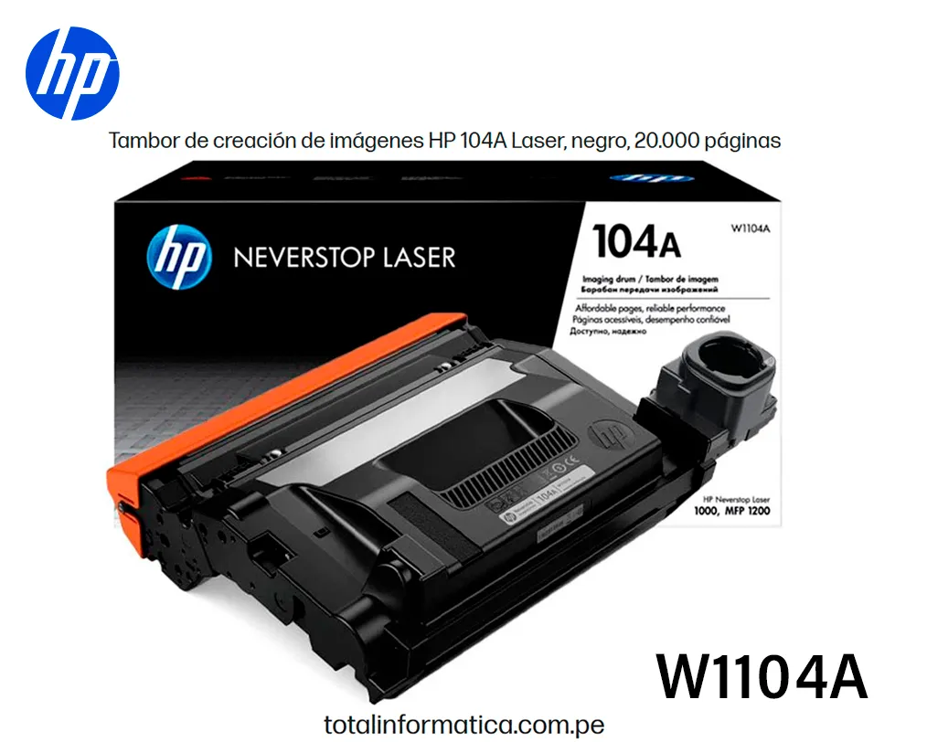 HP 104A W1104A Unidad De Imagen Black ORIGINAL 20000 Pag. - imagen 2