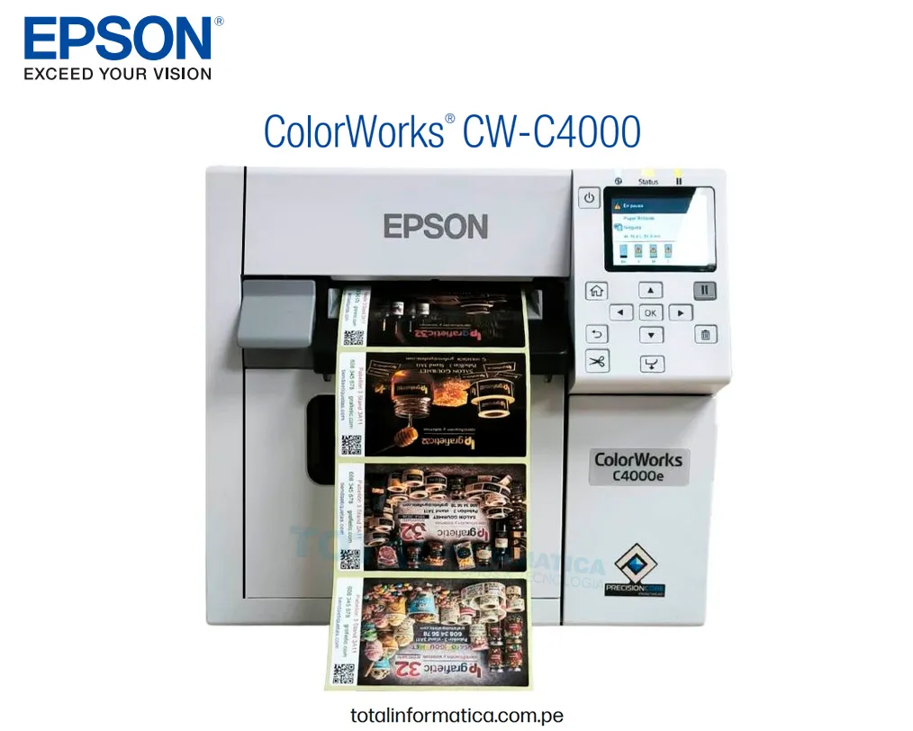 Impresora de Etiquetas Epson ColorWorks CW-C4000 1200 x 1200 DPI C31CK03101 - imagen 2