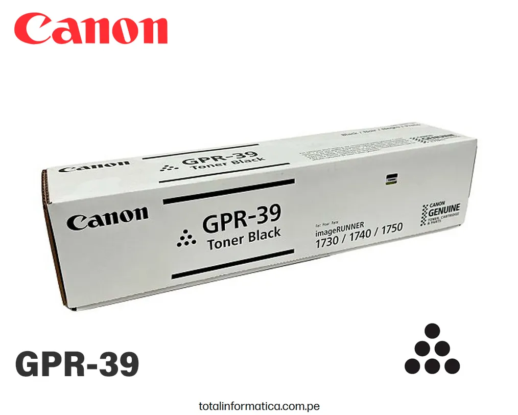 TONER CANON GPR-39 Black Original 2787B003AA, 15.000 Pág. - imagen 2