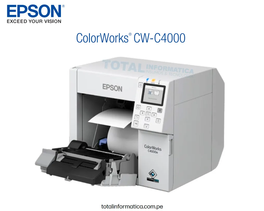 Impresora de Etiquetas Epson ColorWorks CW-C4000 1200 x 1200 DPI C31CK03101 - imagen 3