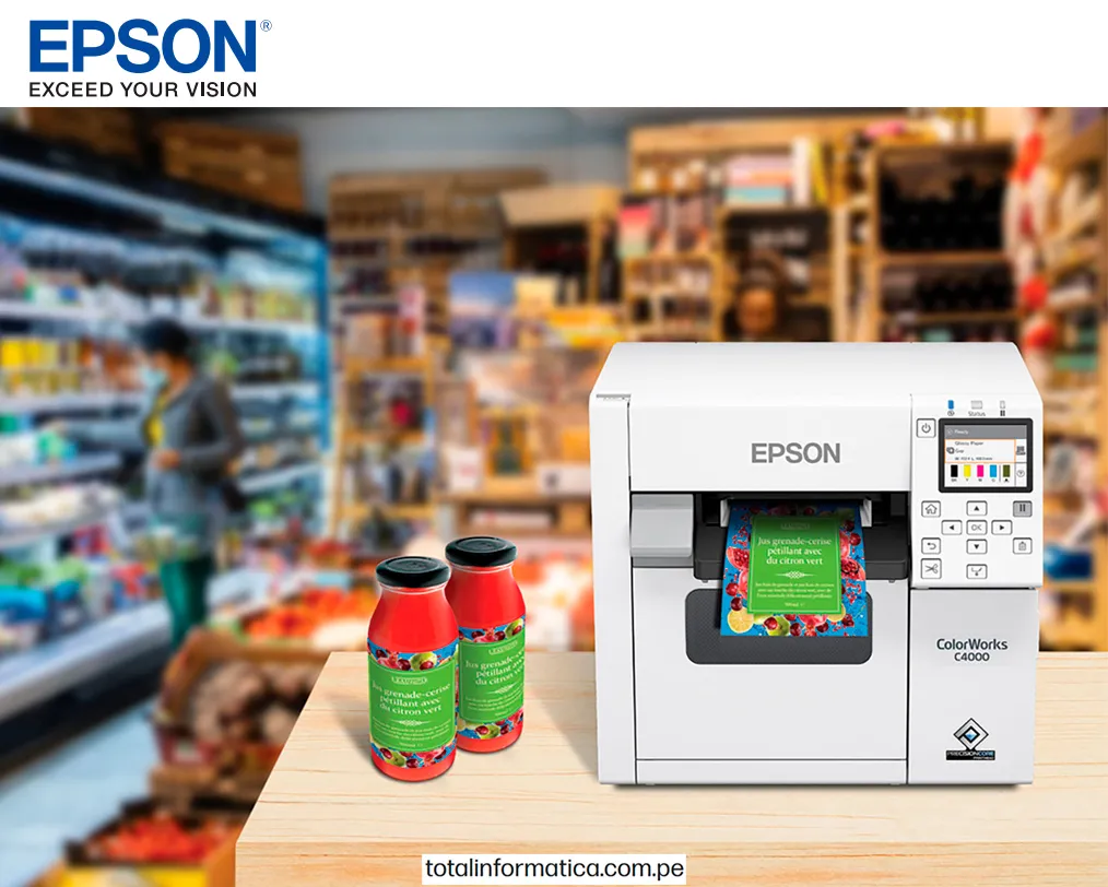 Impresora de Etiquetas Epson ColorWorks CW-C4000 1200 x 1200 DPI C31CK03101 - imagen 4