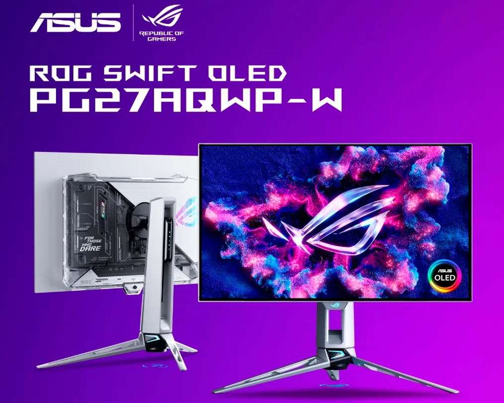Monitor Asus ROG OLED Gaming PG27AQWP-W 26.5" 0.02MS 540HZ / 720HZ Woled - imagen 2