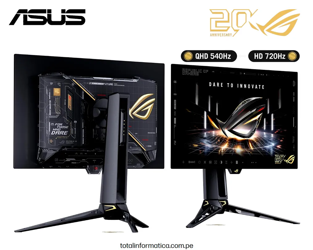 Monitor Gaming ASUS ROG Swift OLED PG27AQWP-G 26.5” QHD 540Hz / 720Hz 0.02ms - imagen 2