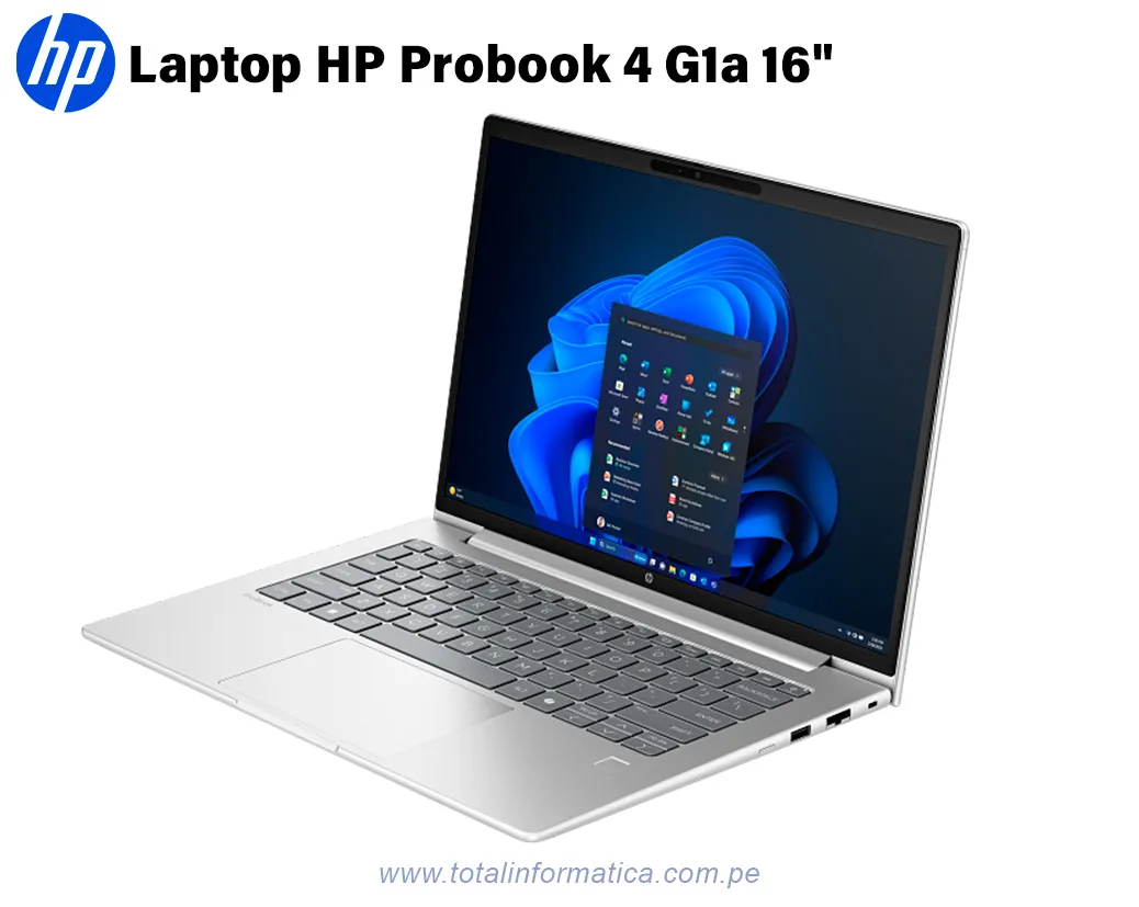  LAPTOP HP Probook 4 G1a LED 16" CH0N6LT AMD Ryzen 7 250, 24GB RAM, 512GB SSD, Win 11 Pro. - imagen 2