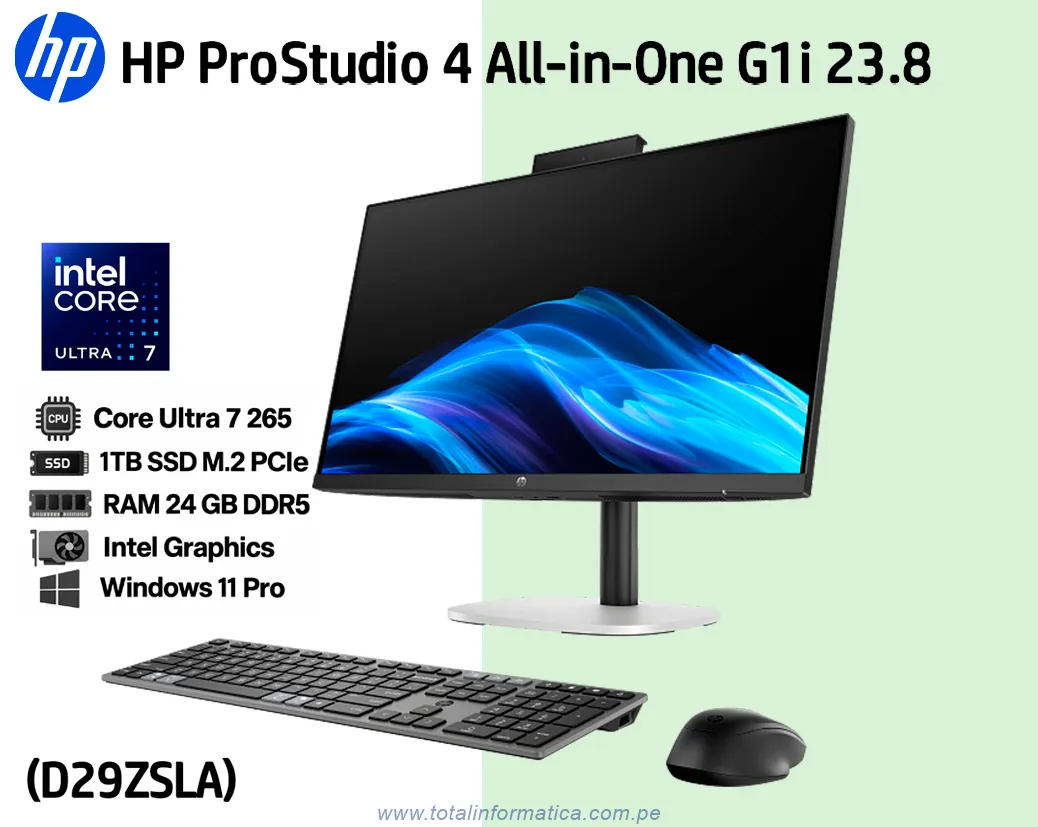 D29ZSLA ProStudio 4 G1i AiO All-in-One Core 7-265 24GB 1TBSSD 23.8" Win 11 Pro. - imagen 1