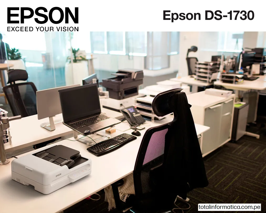 Escaner Epson DS-1730 Dúplex base plana, 30 PPM, USB 2. - imagen 4