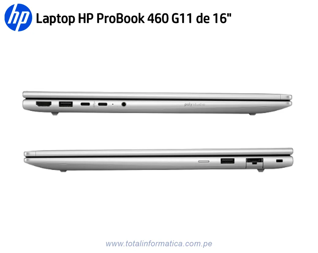 LAPTOP HP Probook 4 G1i CH0N8LT 16" WUXGA Intel Ultra 5 225U, RAM 24GB, 512GB SSD, Win Pro. - imagen 3