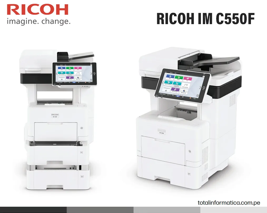 IMPRESORA B/N Ricoh IM C550F 55 PPM Multifuncional - imagen 3