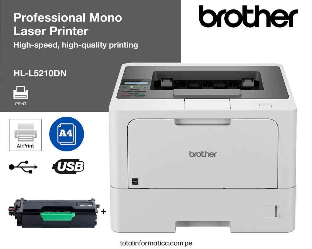 BROTHER HL-L5210DN Impresora Monocromatico Laser A4 50ppm - imagen 1