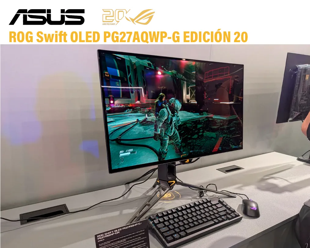 Monitor Gaming ASUS ROG Swift OLED PG27AQWP-G 26.5” QHD 540Hz / 720Hz 0.02ms - imagen 4