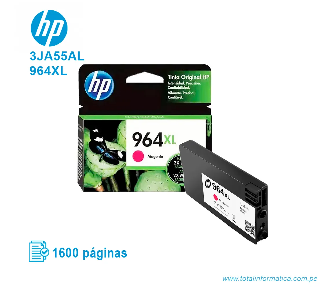 TINTA HP 964XL MAGENTA ( 3JA55AL ) OJP 9010, 1600 PGS - imagen 2