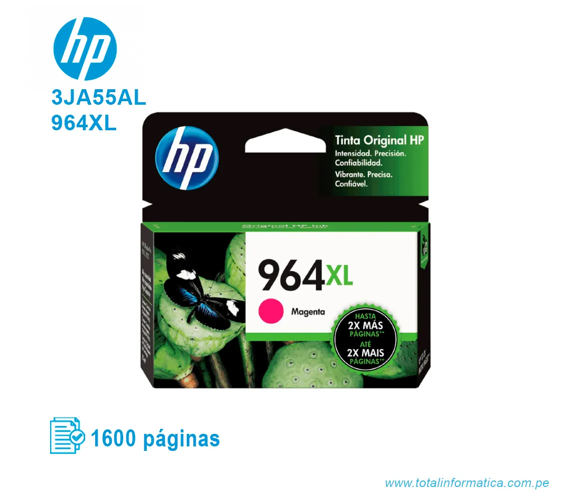 TINTA HP 964XL MAGENTA ( 3JA55AL ) OJP 9010, 1600 PGS - imagen 1